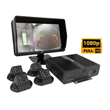 Backkamera VST FHD 360° System set, 7" Touchskärm
